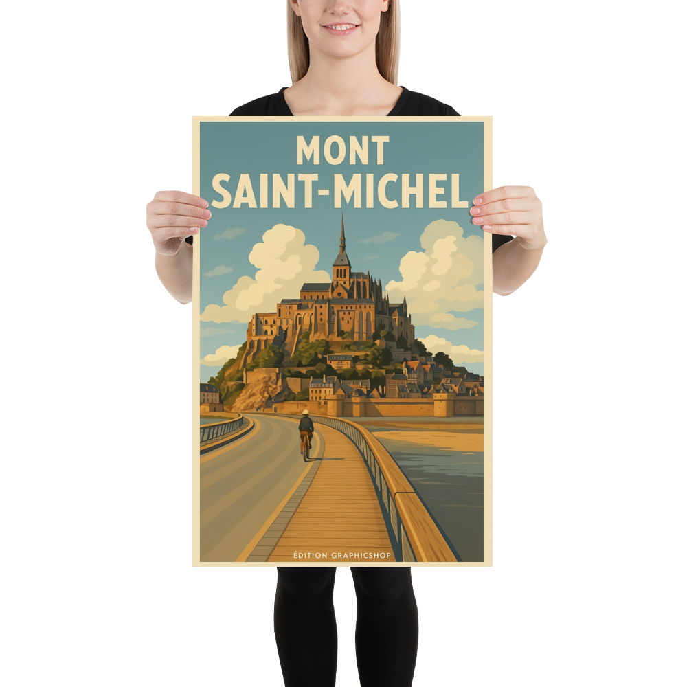 Affiche Mont Saint-Michel – Édition Graphicshop