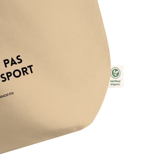 Grand tote bag en coton bio – Ceci n’est pas un sac de sport – Édition Graphicshop
