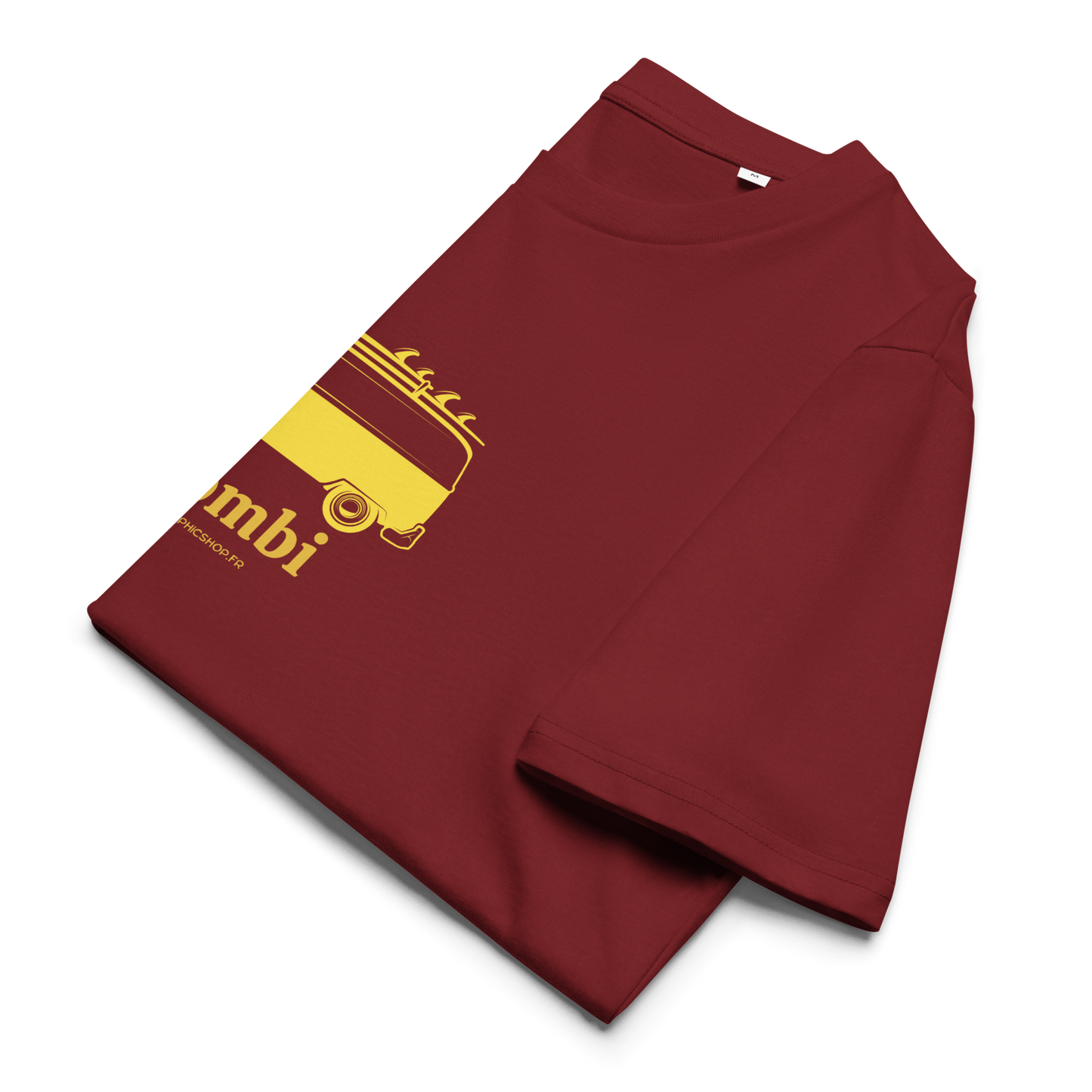 T-shirt Bio « #Combi » – Unisexe – Bordeaux Sunset