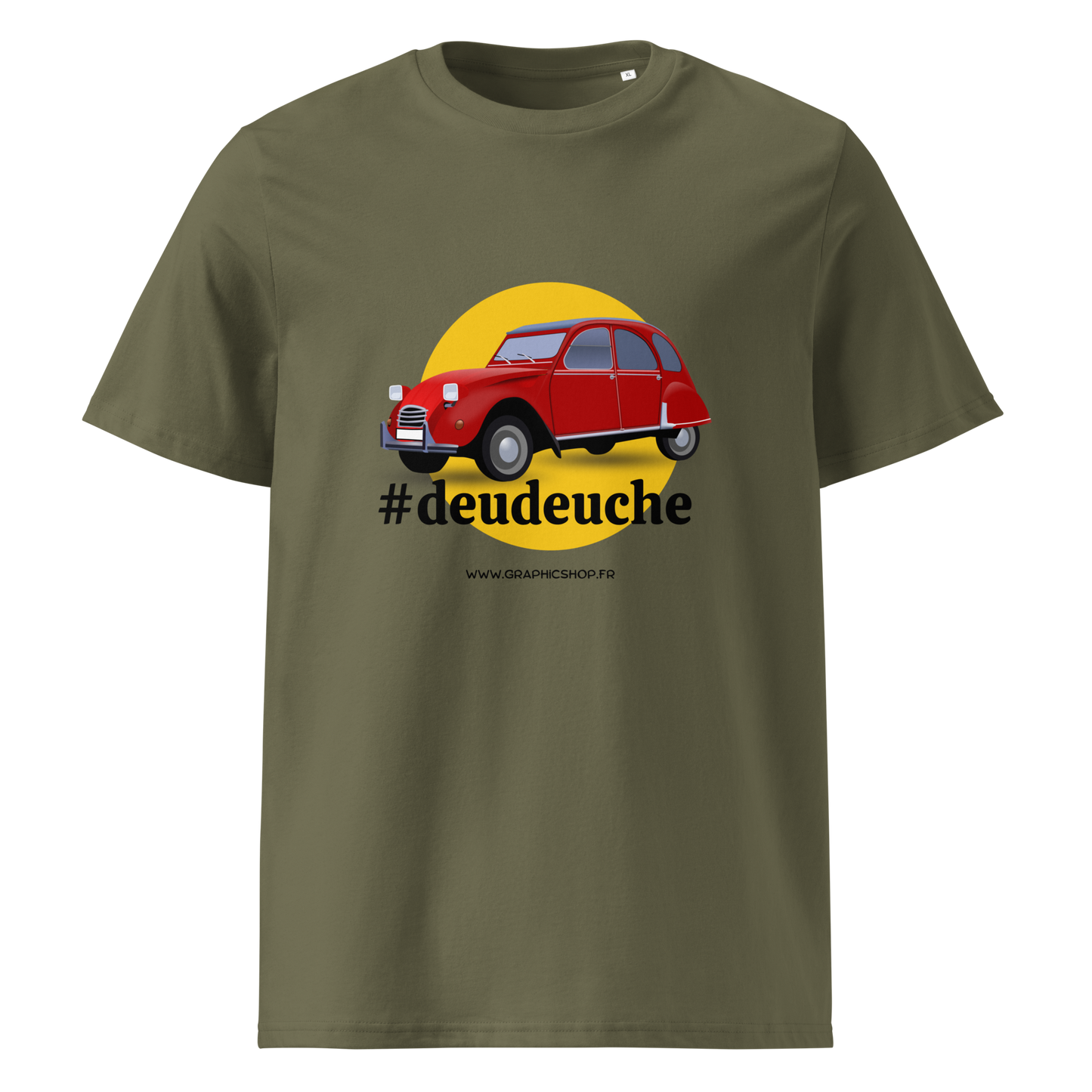 T-shirt bio unisexe "#deudeuche" – L’icône rétro sur coton éco-responsable