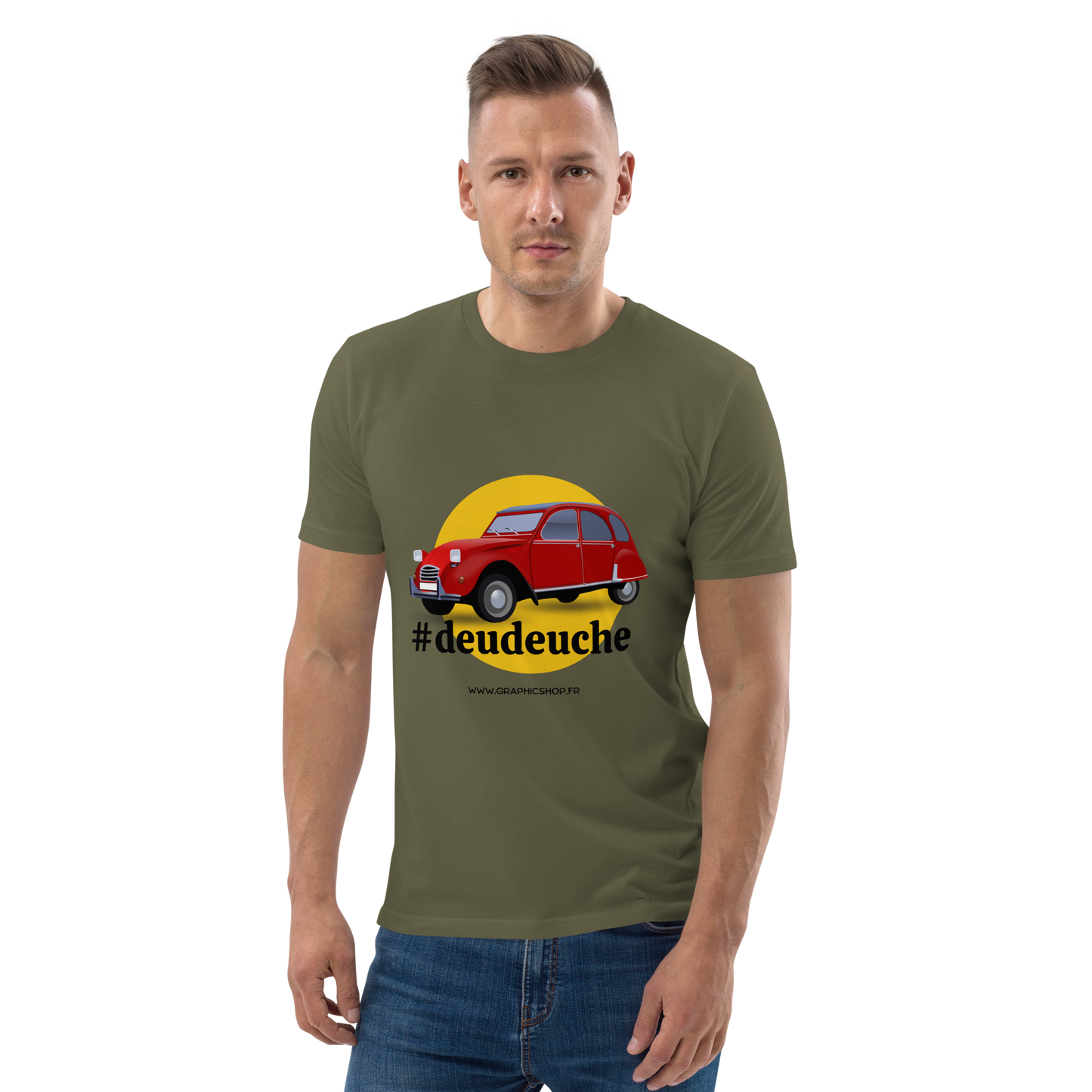 T-shirt bio unisexe "#deudeuche" – L’icône rétro sur coton éco-responsable