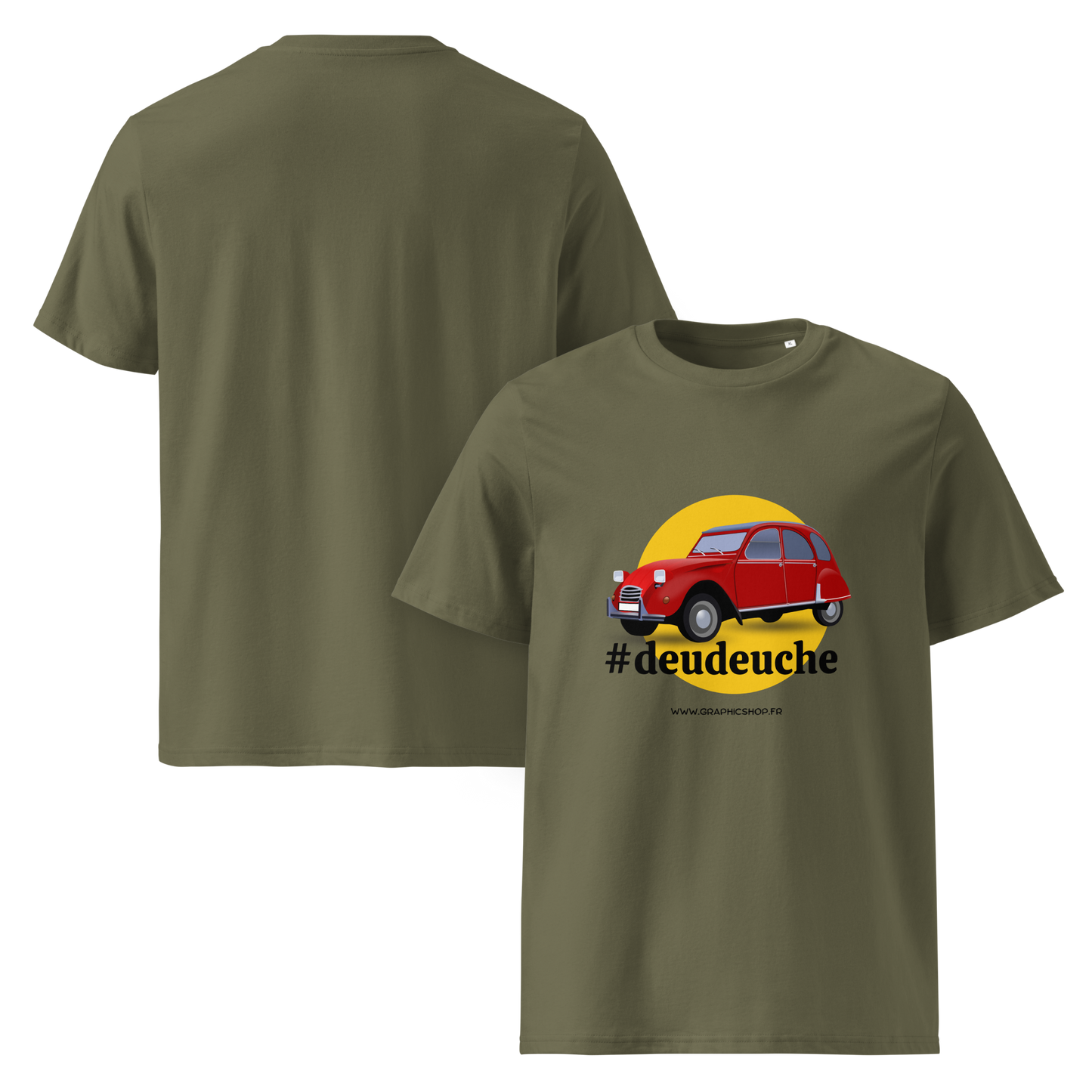 T-shirt bio unisexe "#deudeuche" – L’icône rétro sur coton éco-responsable