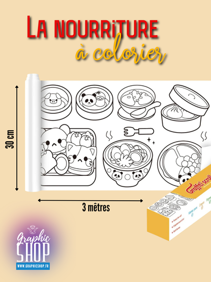Rouleau de dessin à colorier auto-adhésif – 3 mètres