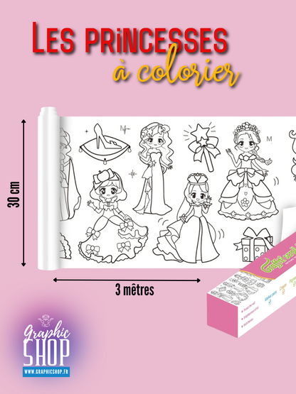 Rouleau de dessin à colorier auto-adhésif – 3 mètres