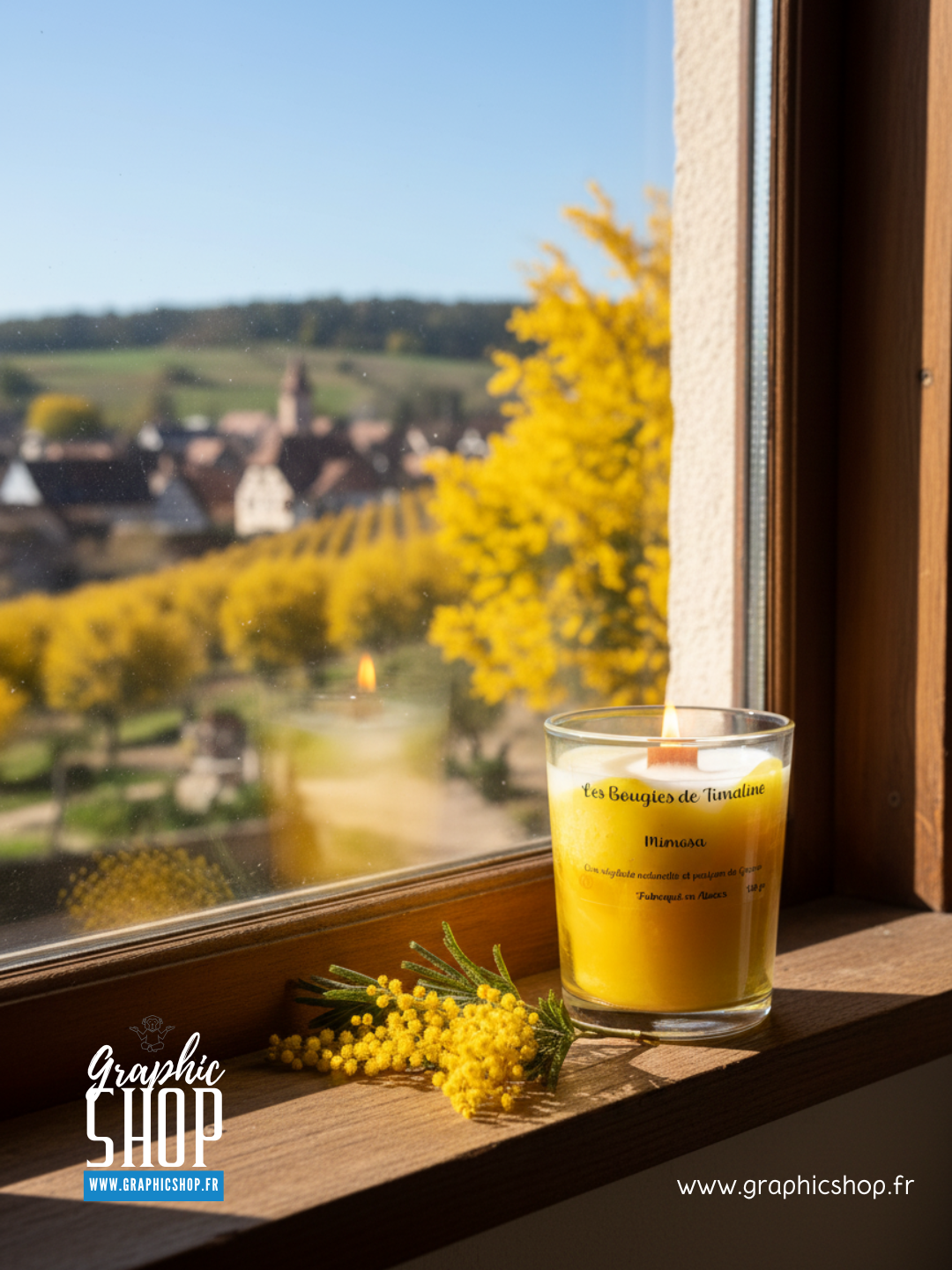 Bougie parfumée Mimosa – Les Bougies de Timaline