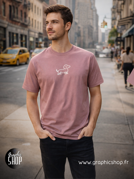 T-shirt Teckel – Confort premium & style intemporel