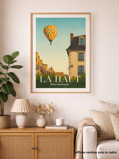 Affiche Là-haut – Illustration poétique | Édition Graphicshop