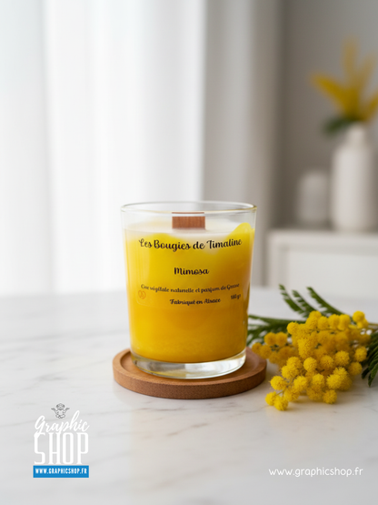 Bougie parfumée Mimosa – Les Bougies de Timaline