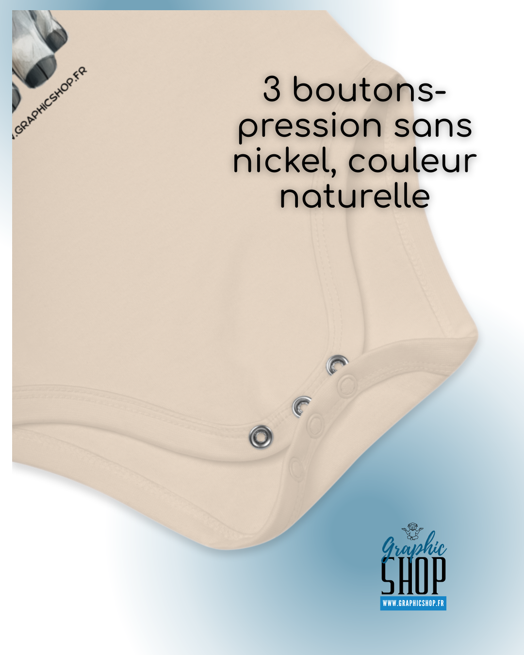Body bébé en coton bio – Petit Veau Kawaii