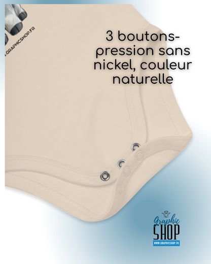 Body bébé en coton bio – Petit Veau Kawaii