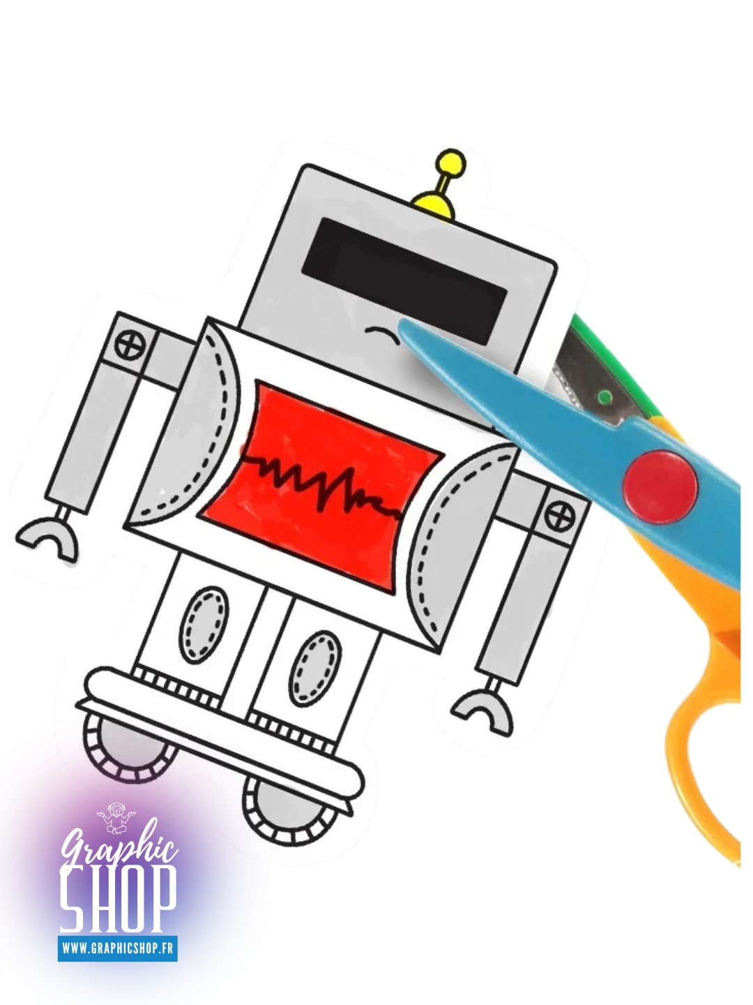 Rouleau de dessin à colorier auto-adhésif – 3 mètres