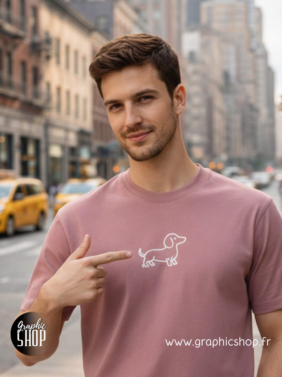 T-shirt Teckel – Confort premium & style intemporel