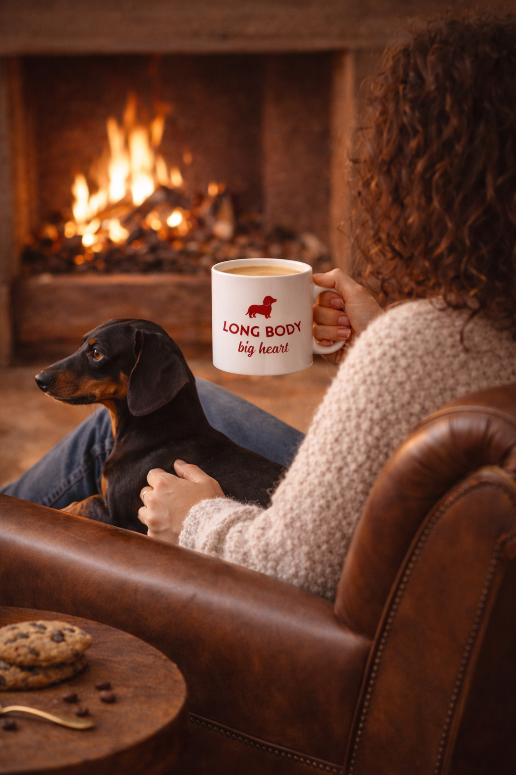 Mug « Long Body, Big Heart » – Grand cœur, longues pauses café