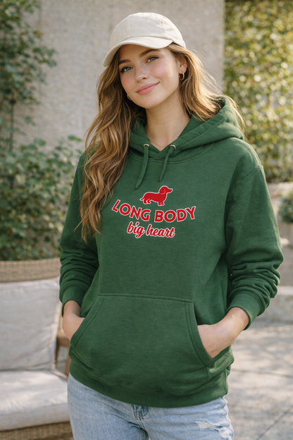 Sweat à capuche unisexe vert forêt – Hoodie streetwear en coton