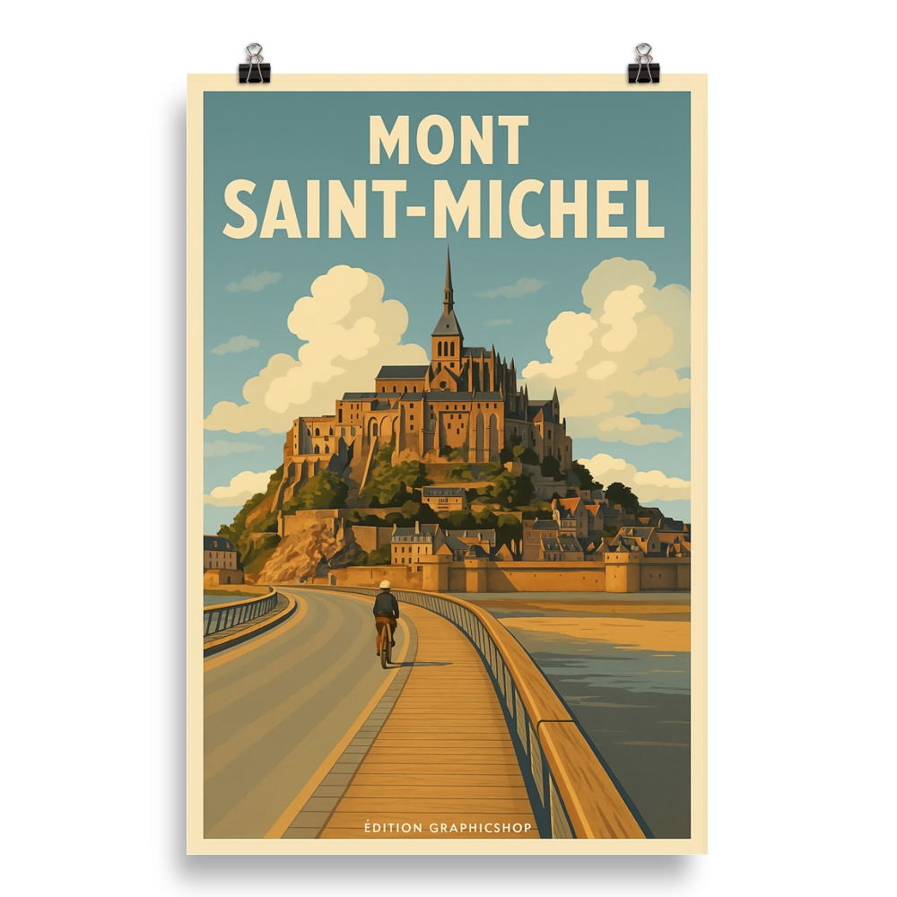 Affiche Mont Saint-Michel – Édition Graphicshop