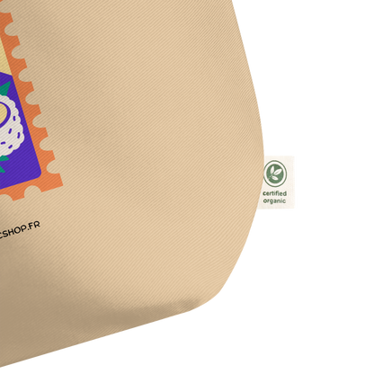 Grand Tote Bag "Tokyo" – Édition Voyage, 100 % Coton Bio
