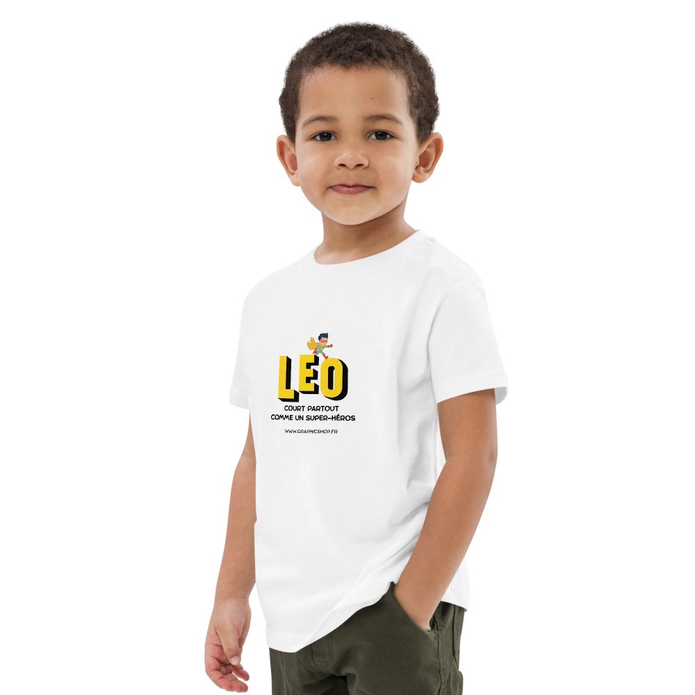 T-shirt LEO super Héros - Coton bio – Confort & style du quotidien