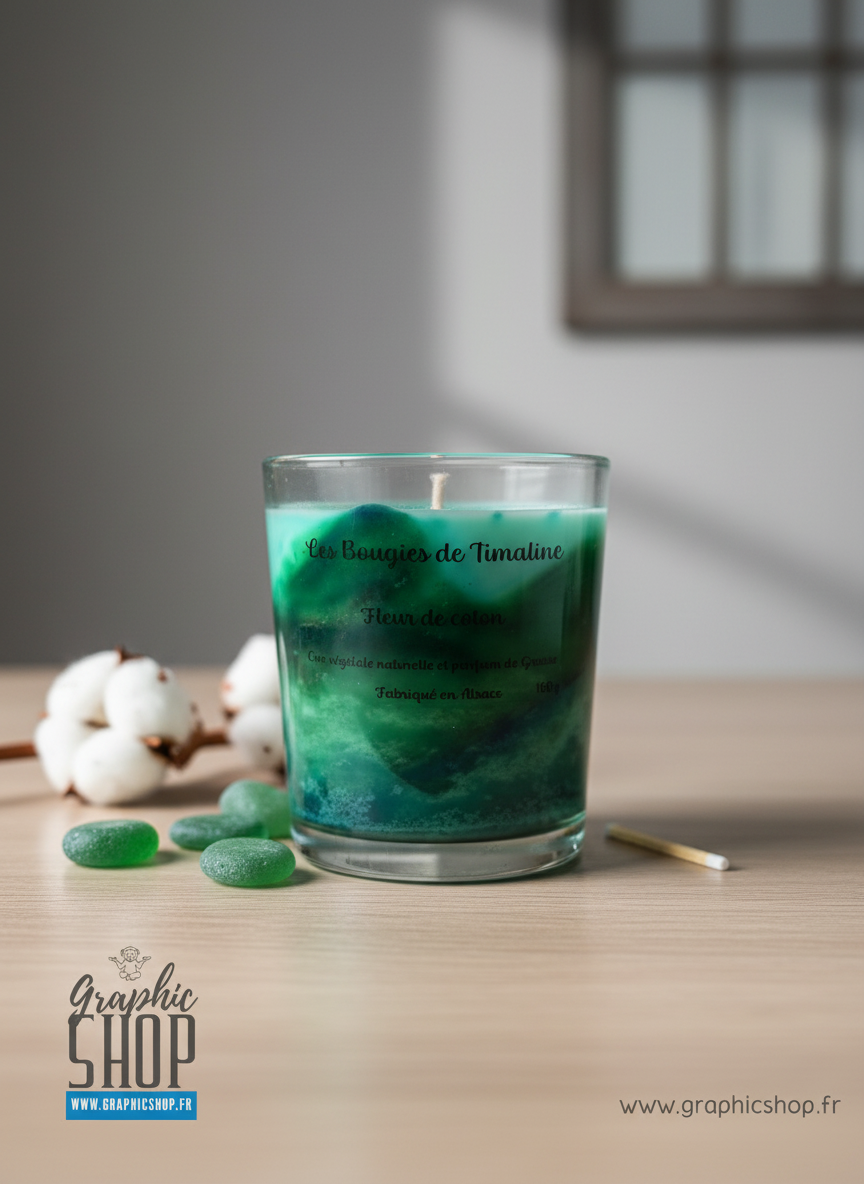 Bougie parfumée Fleur de Coton – Les Bougies de Timaline