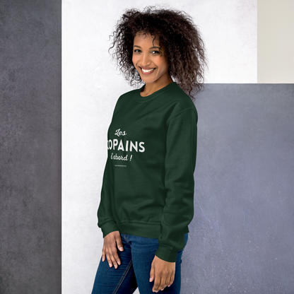 Sweat “Les Copains d’abord !” - Vert sapin