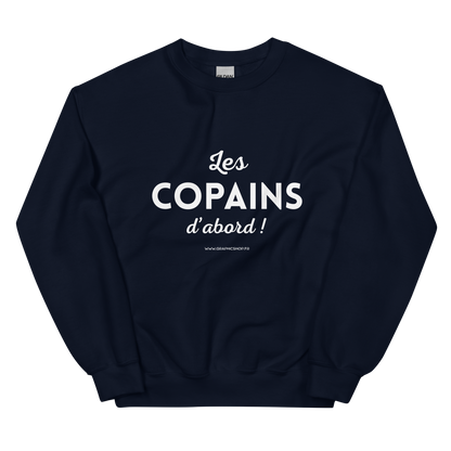 Sweat “Les Copains d’abord !” - Bleu Navy