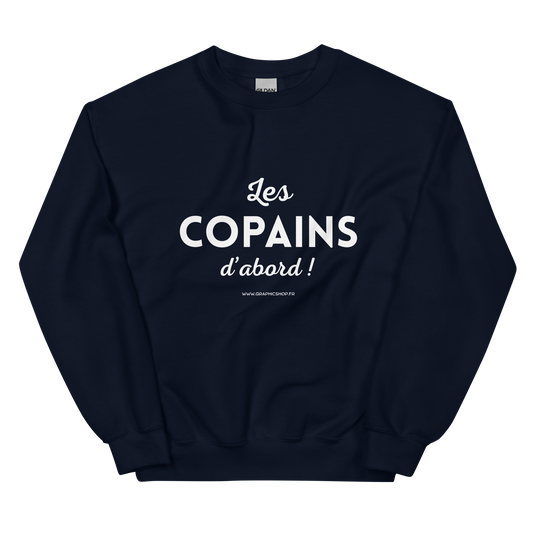 Sweat “Les Copains d’abord !” - Bleu Navy