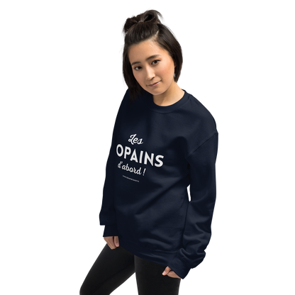 Sweat “Les Copains d’abord !” - Bleu Navy