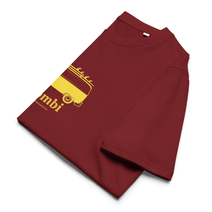 T-shirt Bio « #Combi » – Unisexe – Bordeaux Sunset