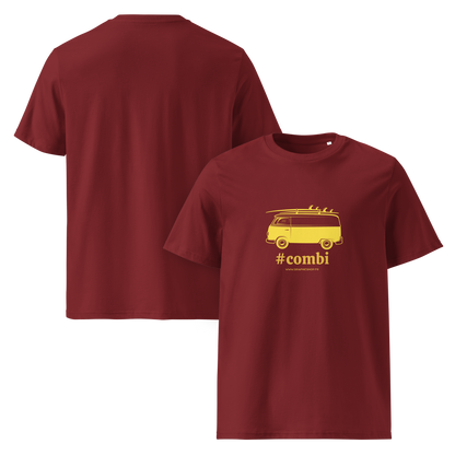 T-shirt Bio « #Combi » – Unisexe – Bordeaux Sunset