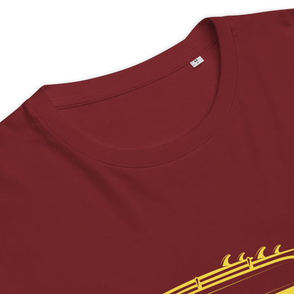 T-shirt Bio « #Combi » – Unisexe – Bordeaux Sunset